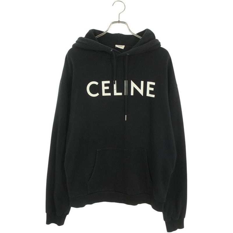 Celine 2 Q Classic Logo Loose Pullover Hoodie XL