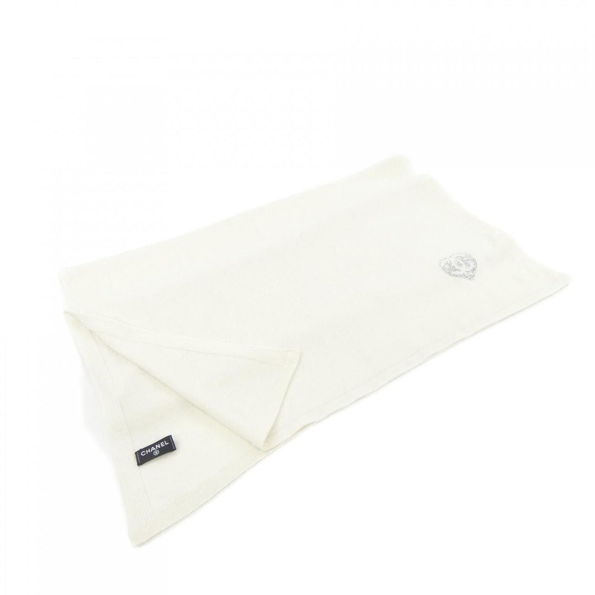 Chanel Stole Scarf White