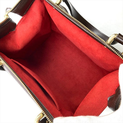 Louis Vuitton Knightsbridge Handbag Damier Ebène N51201 Brown Gold Hardware