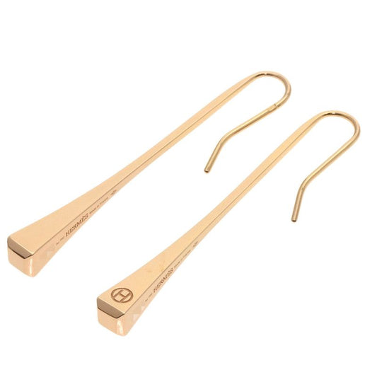 Hermes Clous De Forge Earrings 18K Pink Gold Ladies