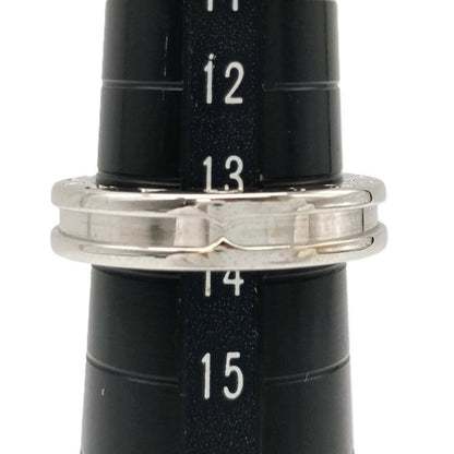 Bulgari Bvlgari Bee Zero One 1 Band Ring #54 18K White Gold 75g White Togo Old