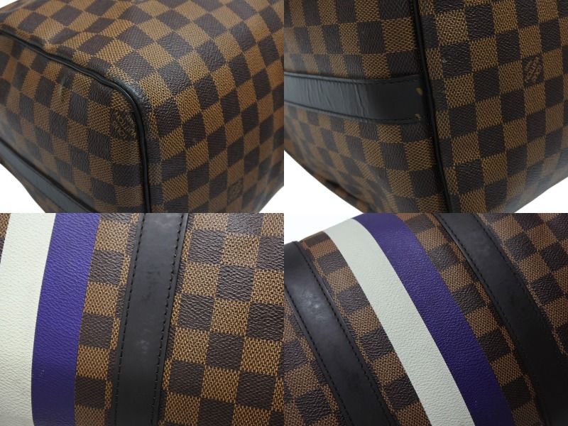 Louis Vuitton Boston Bag Keepall Bandouliere 45 Chapman Brazza Damier Canvas — view 6