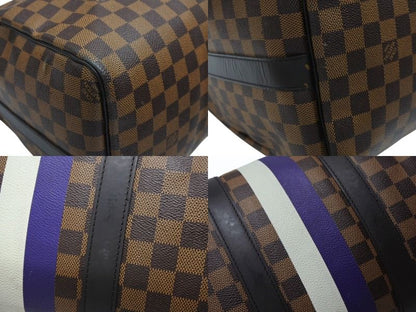 Louis Vuitton Boston Bag Keepall Bandouliere 45 Chapman Brazza Damier Canvas — view 6