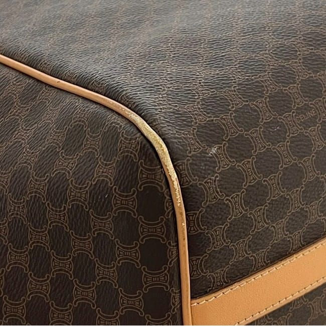 Celine Tote Bag Brown Beige Macadam Leather — view 5