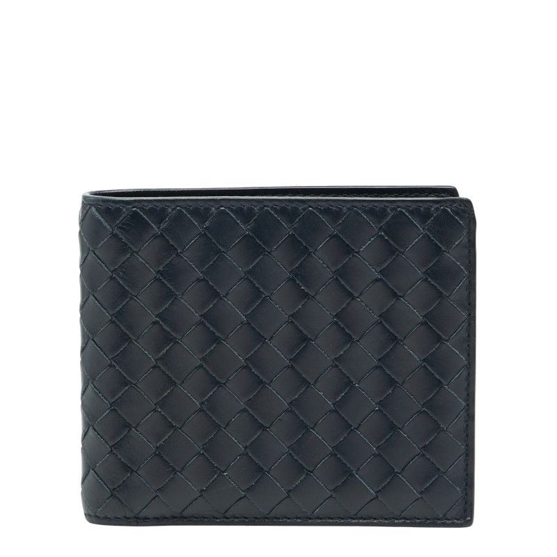 Bottega Veneta Intrecciato Navy Leather