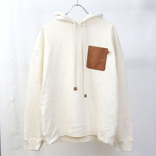 Loewe Anagram Hoodie White