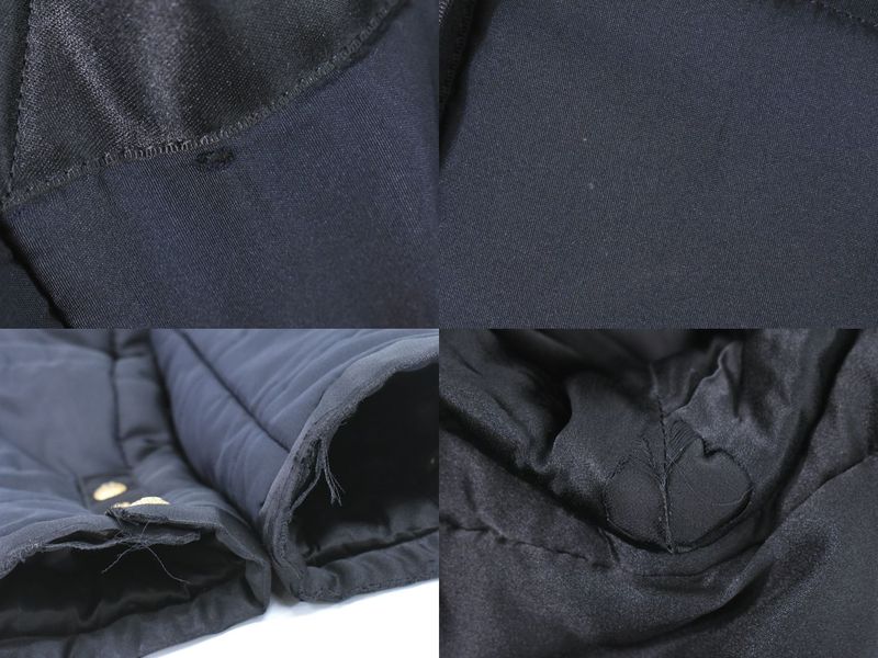 Authentic Chanel Estimated Nylon Down Jacket Outerwear Black Women's Clothing