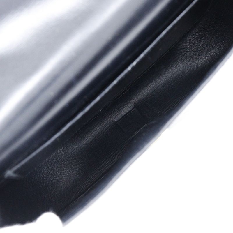 Hermes Double H Vintage Calf Black/gold Hardware 0M Ladies Shoulder Bag