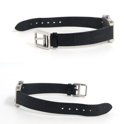 Chanel Boyfriend H6586 Black Diamond Bezel SS Leather Quartz Ladies