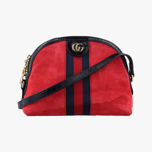 Gucci Ophidia Red And Black Suede And Leather 499621 C024426093