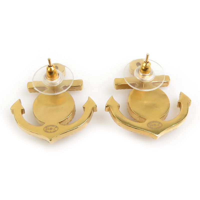 Chanel Earrings Coco Mark Anchor
