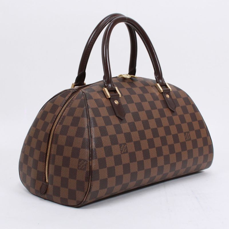 Louis Vuitton Rivera MM Damier Ebene Damier Ebene Leather × PVC Brown Handbag