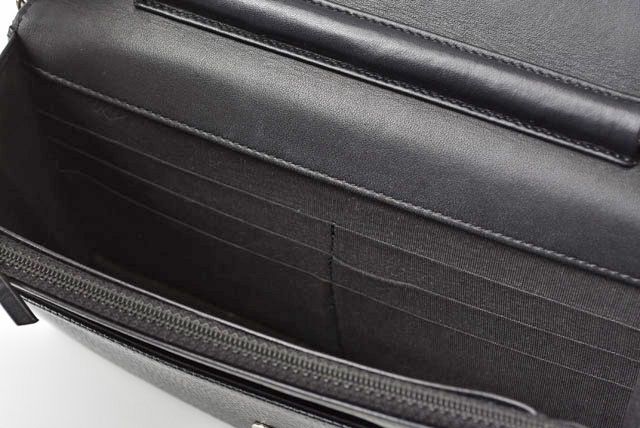 Chanel Chain Wallet Shoulder Bag Long Wallet Caviar Skin Black