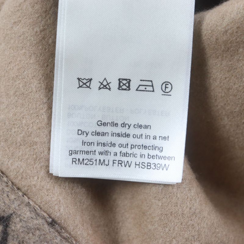  Louis Vuitton 2025 Hsb39w Wool Silk Cashmere Logo Button Monogram Shirt