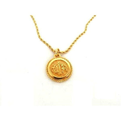 Dior Vintage Necklace Pendant Gold — view 2