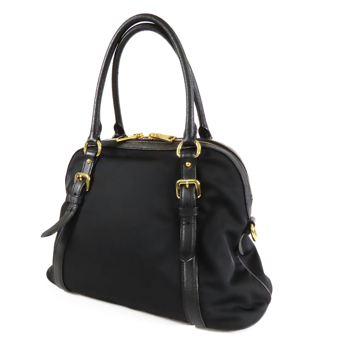 Prada Black Tessuto Saffiano 2-Way Shoulder Bag — view 2