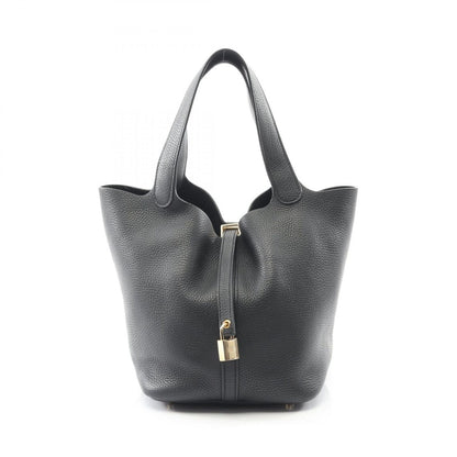 Hermes Handbag Picotin Lock MM Black Leather
