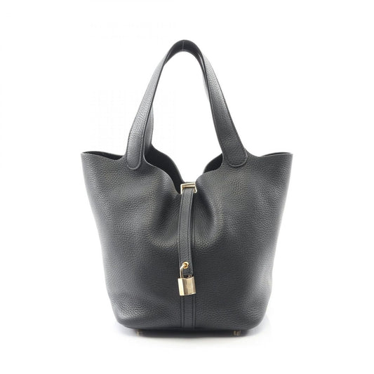Hermes Handbag Picotin Lock MM Black Leather
