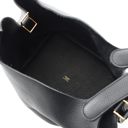 Hermes Handbag Picotin Lock MM Black Leather — view 3