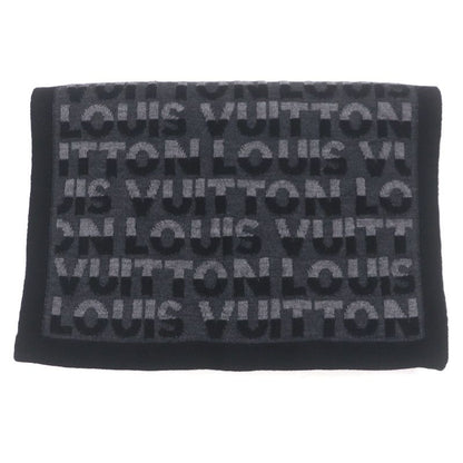 Louis Vuitton M70911 Echarpe LV Split 100% Wool Noir Black Gris Anthracite