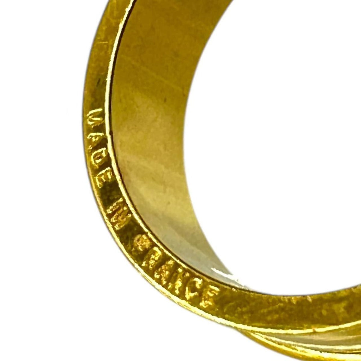Hermes Scarf Ring Belt Motif Gold — view 5