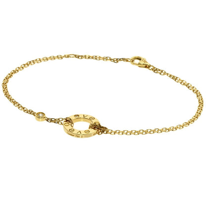Cartier Love Circle Diamond Bracelet 18K Yellow Gold