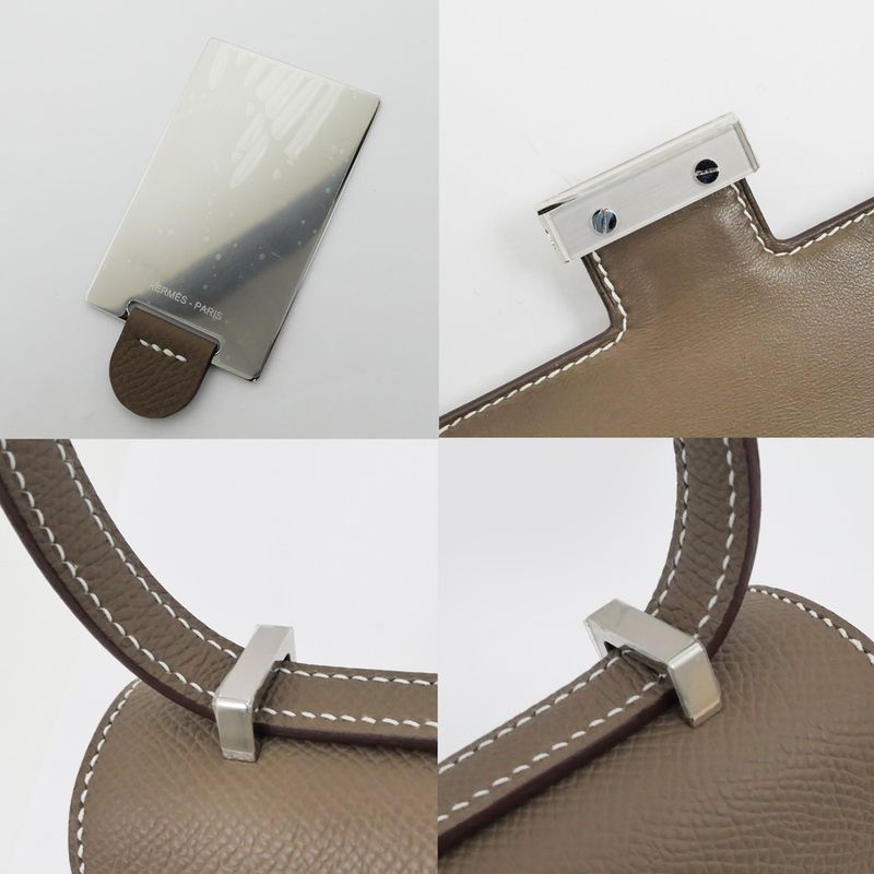 Hermes Constance Elan Miroir Etoupe W Engraved Epson Shoulder Bag Beige