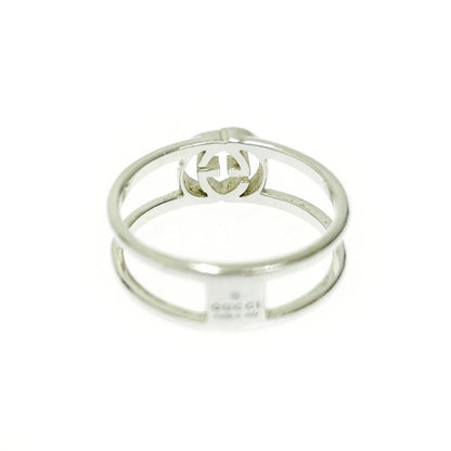 Gucci Silver Slim Open Band Ring 2.0g 925 Engraved 407822 Ring with Box