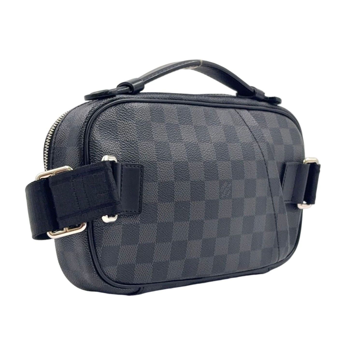 Louis Vuitton Ambler Damier Graphite Leather Black Belt Bag Silver — view 2