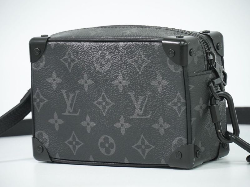 Authentic Louis Vuitton LV Mini Soft Trunk Monogram Eclipse Shoulder Bag