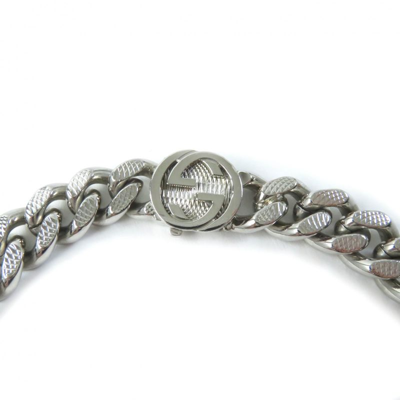 Gucci 675769 Interlocking Necklace Current Model Script Logo Kihira Chain