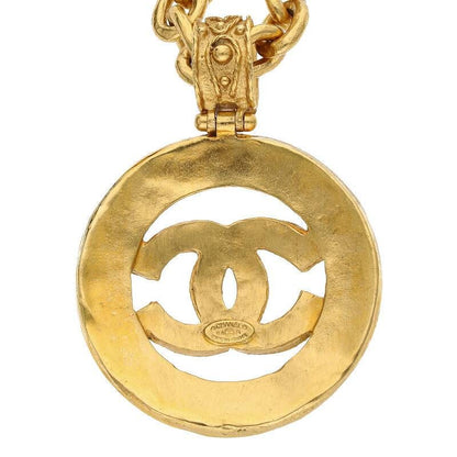 Chanel Coco Mark Gripore Color Stone Necklace Men's
