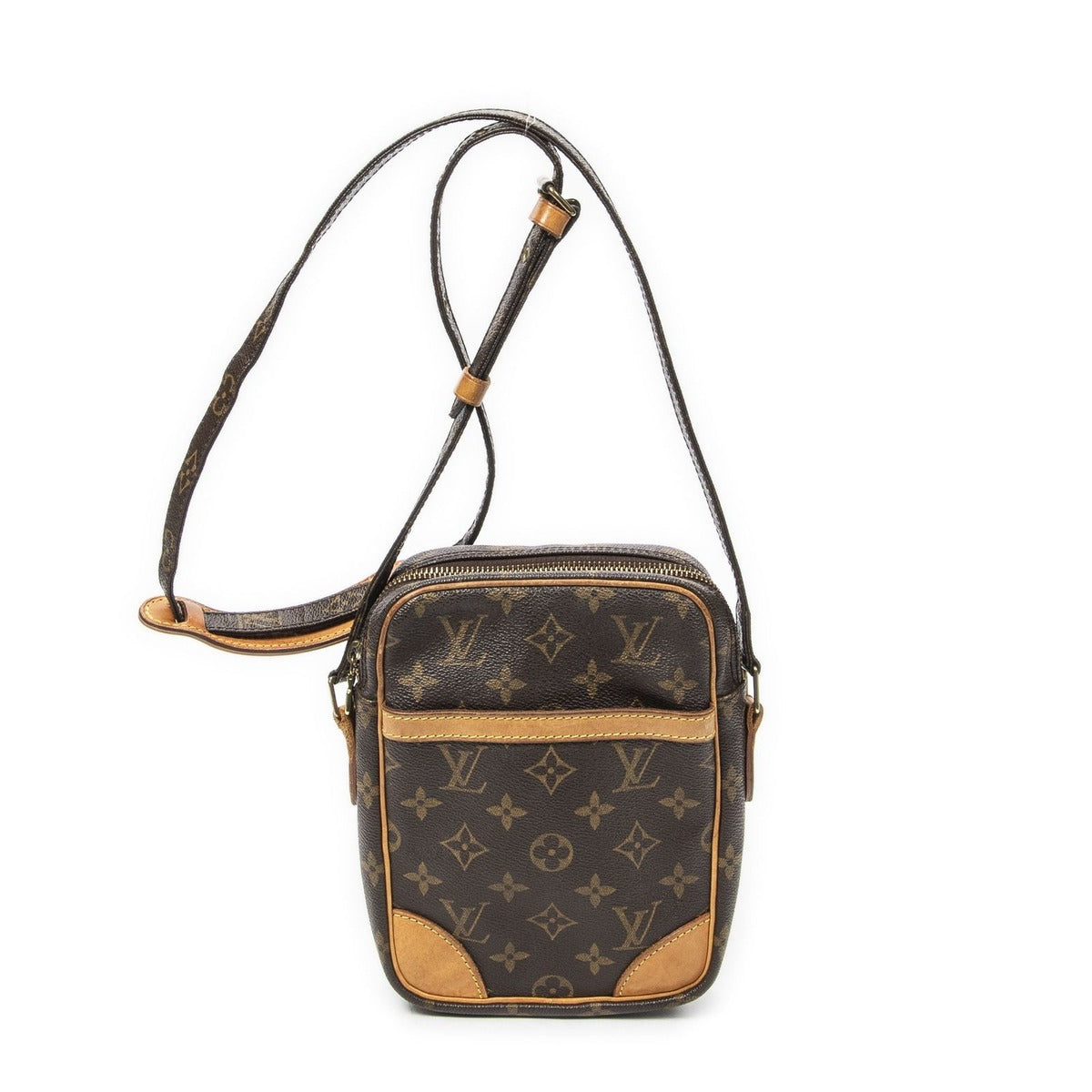 Louis Vuitton Danube Brown Monogram Canvas Shoulder Bag