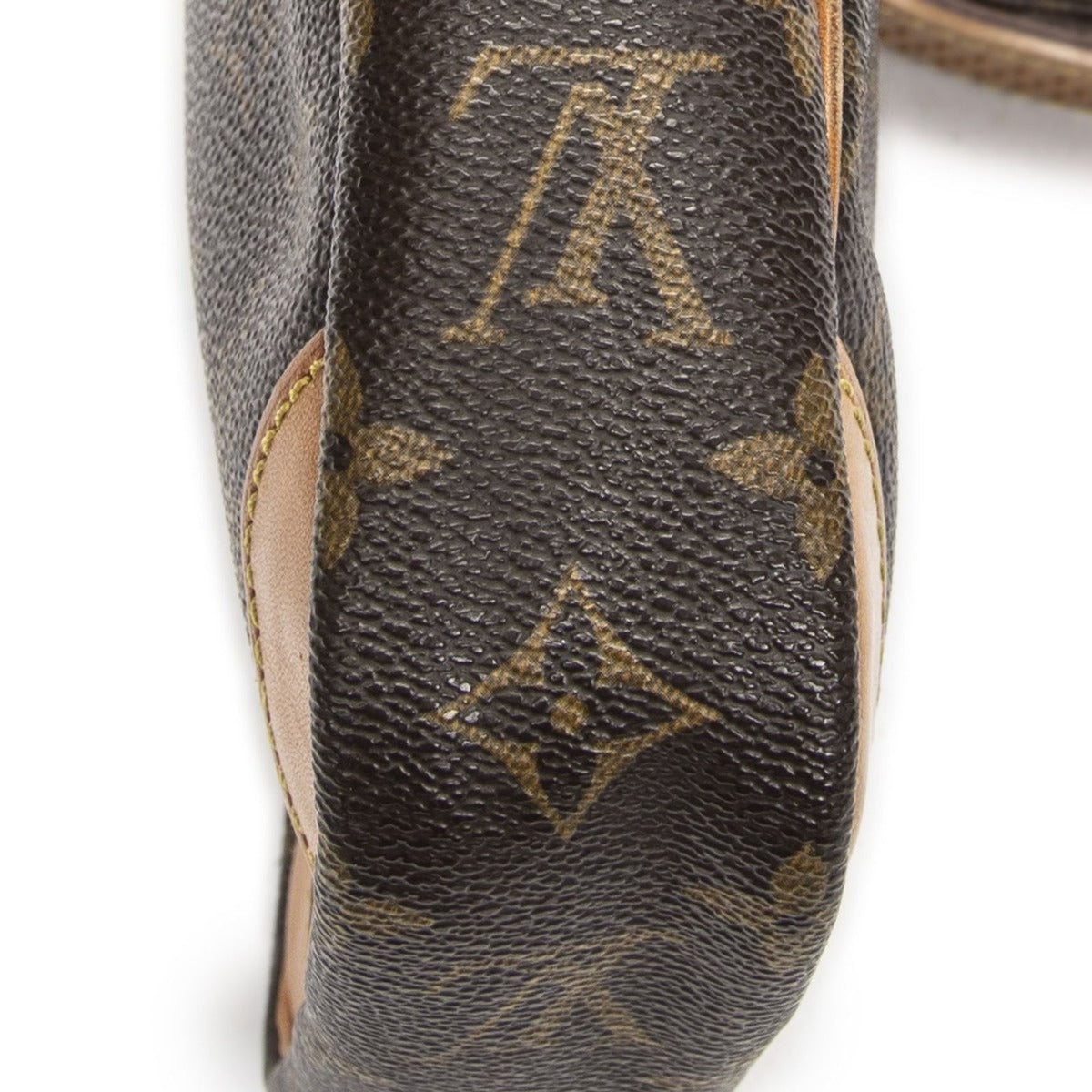 Louis Vuitton Danube Brown Monogram Canvas Shoulder Bag — view 8