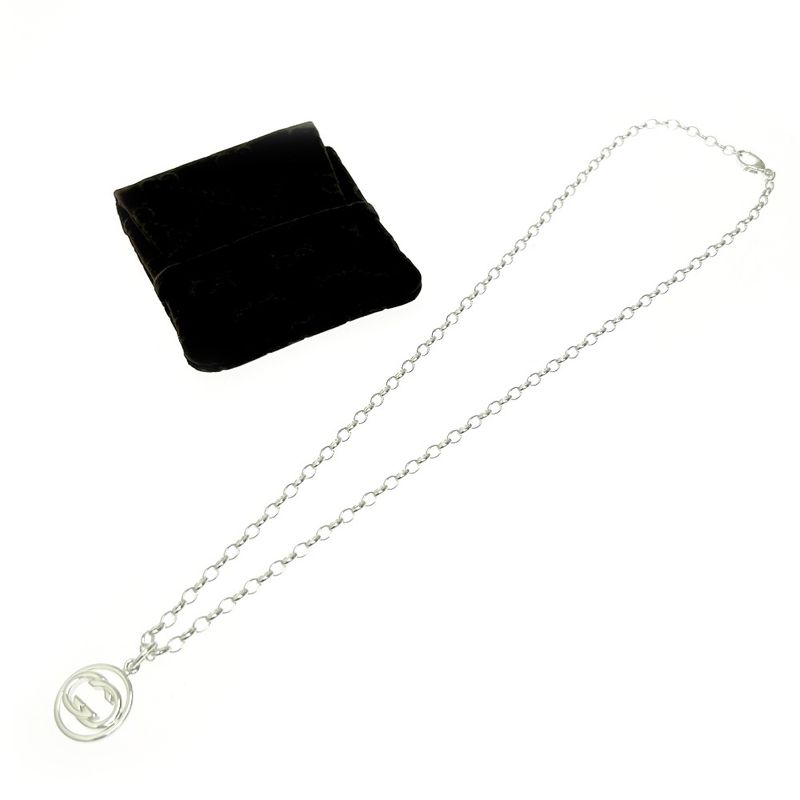 Gucci Silver Doppia G Necklace 15.0g 925 Engraved 438143 Necklace