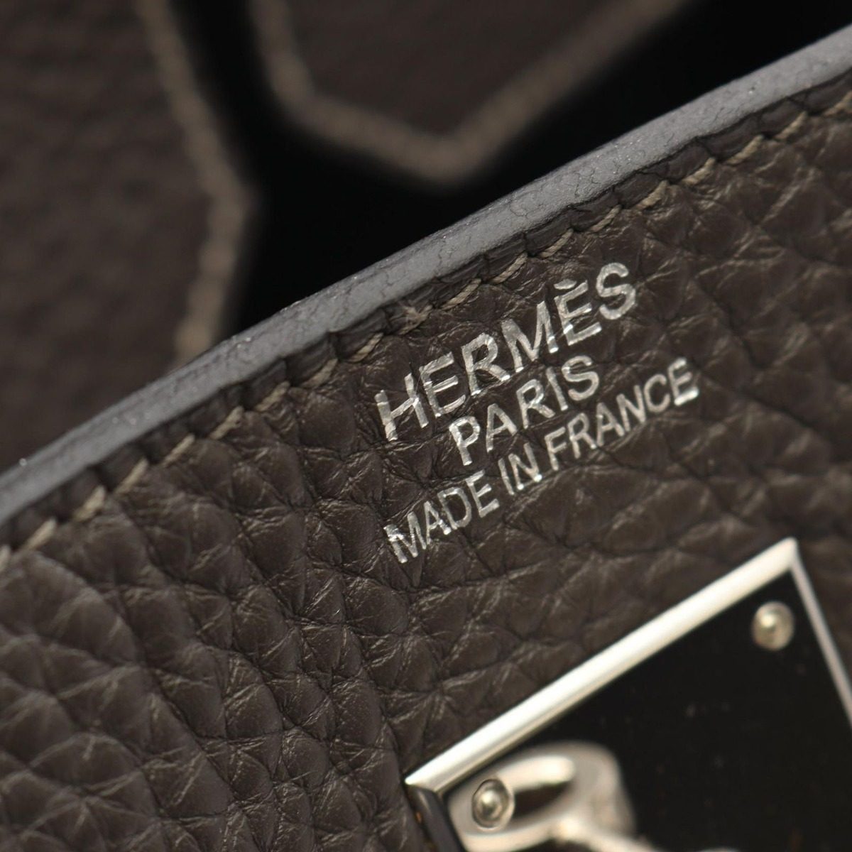 Hermes Handbag Birkin 40 Graphite Leather — view 4