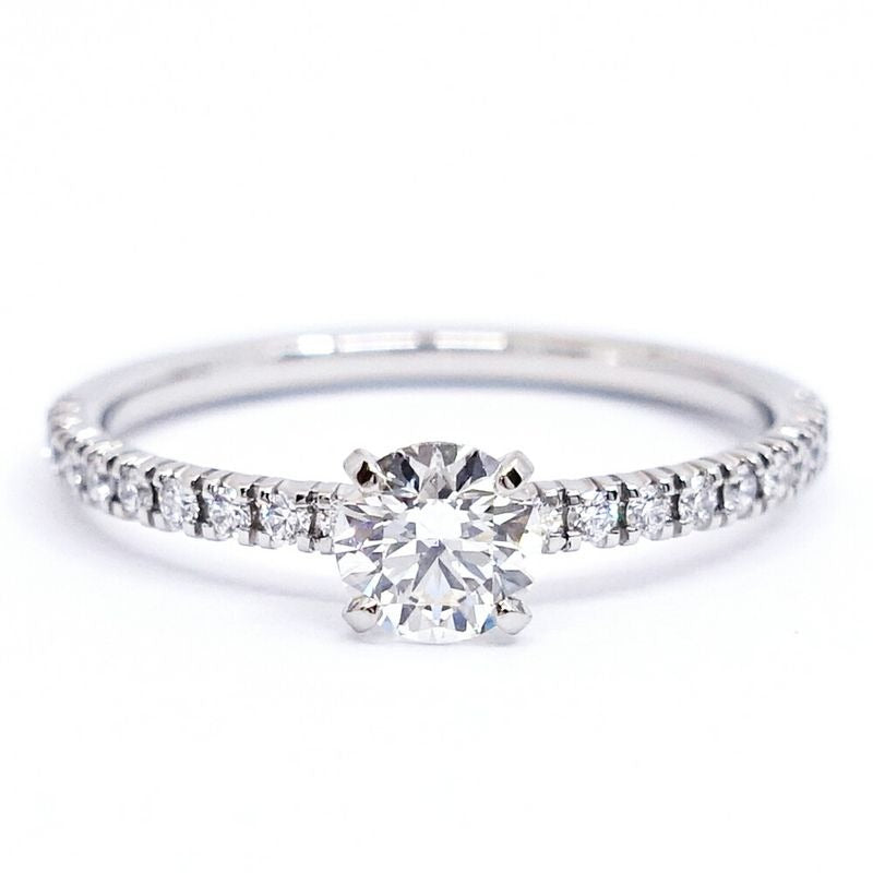 Cartier Pt950 Etincelle Diamond Solitaire Ring Jewelry