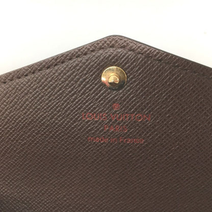 Louis Vuitton Long Wallet Damier Portefeuille Sara Ic Chip Warped