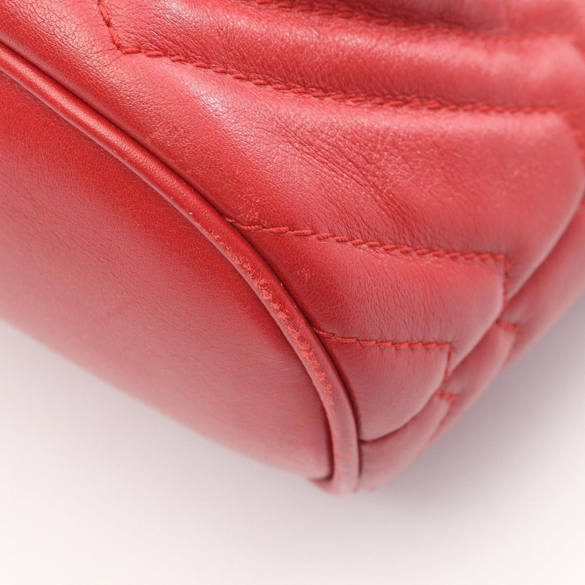 Gucci Backpack GG Marmont Red Leather — view 5