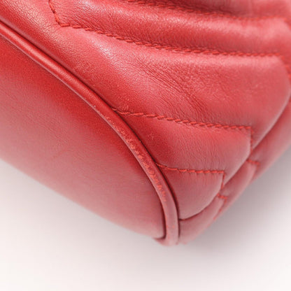 Gucci Backpack GG Marmont Red Leather — view 5
