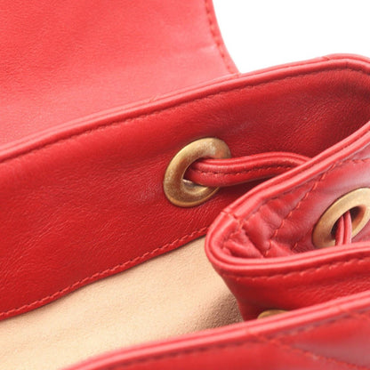 Gucci Backpack GG Marmont Red Leather — view 8