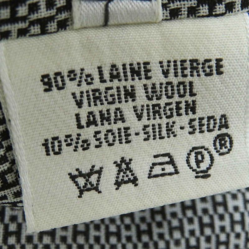 Hermes Vintage Margiela Period Wool Silk Rare Archive H Pattern Wrap Skirt