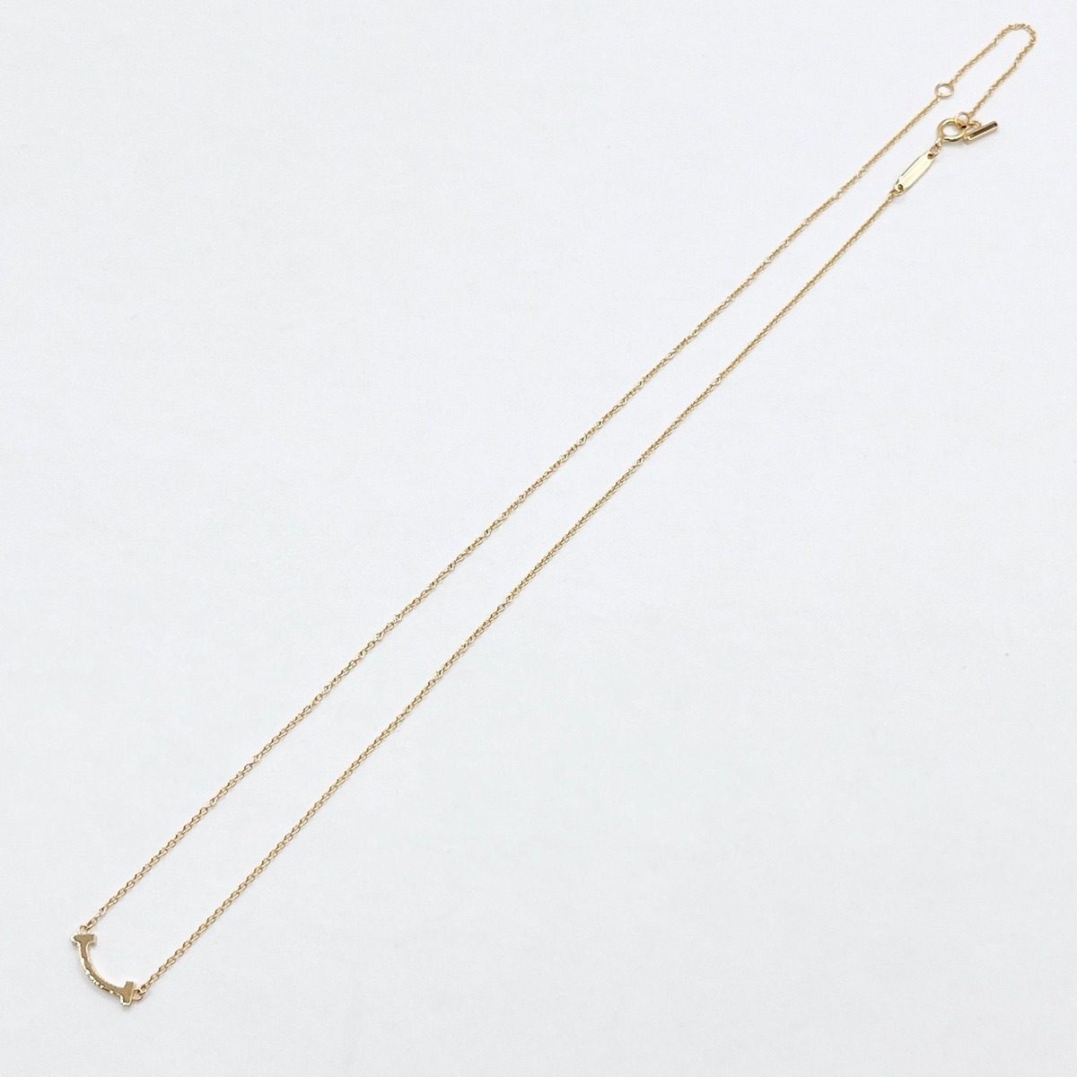 Tiffany & Co T Smile Mini Pink Gold Necklace Cm — view 6