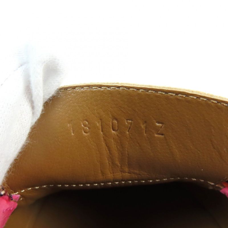 Hermes 181071z Royale Hhardware Attached Tassel Almond Toe Suede Leather Loafer