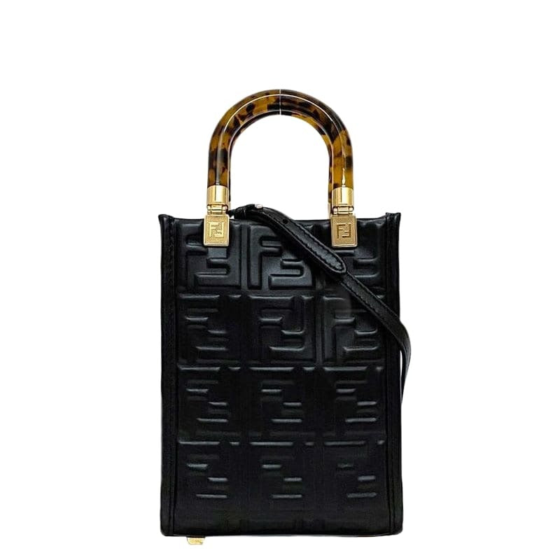 Fendi 2-Way Bag Sunshine Mini Black