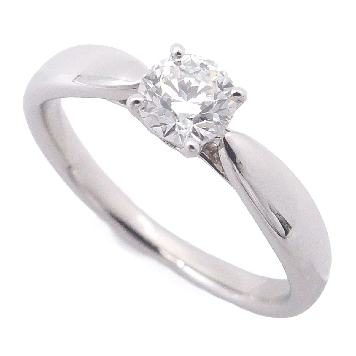 Tiffany & Co Harmony Engagement Ring Platinum Diamond Round Brilliant
