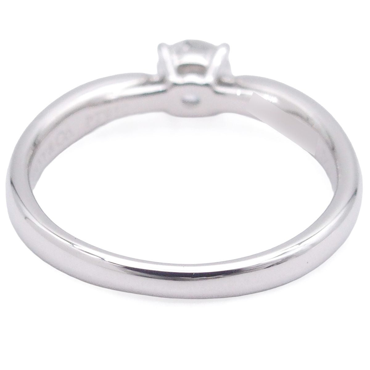 Tiffany & Co Harmony Engagement Ring Platinum Diamond Round Brilliant — view 4