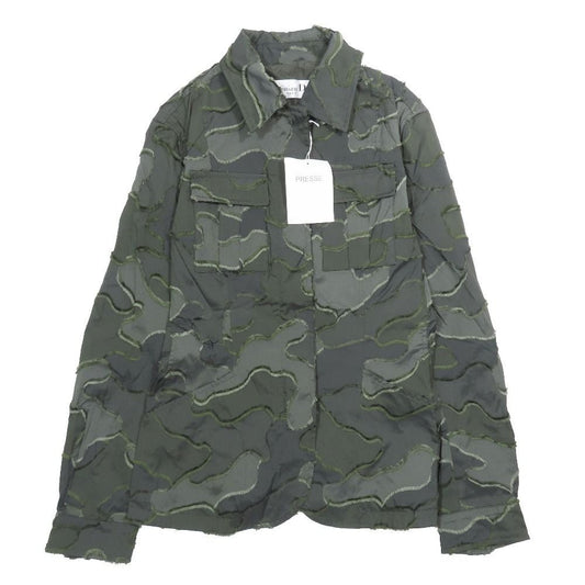 Dior Poly Jacket Nylon Zip Shirt Camouflage 40 Khaki