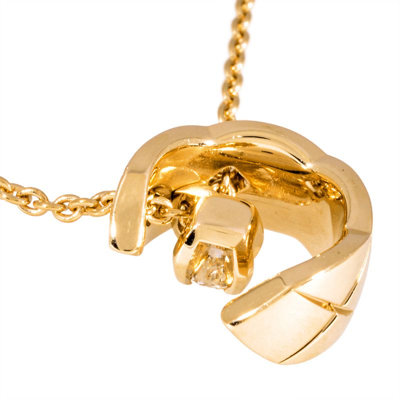 Chanel Coco Crush Necklace Diamond J12102 18K Pink Gold 79g Pink Gold Beige