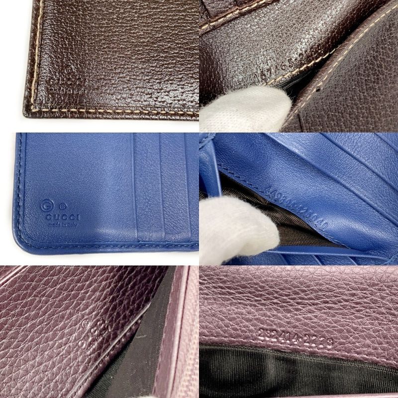 Gucci Wallet Set of Three 366049 Foldable Wallets with Box